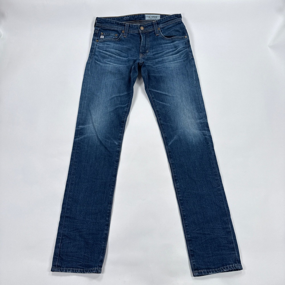 AG Adriano‎ Goldschmied Tellis Jeans Mens 30R Blue Cotton Slim Minimalist Casual